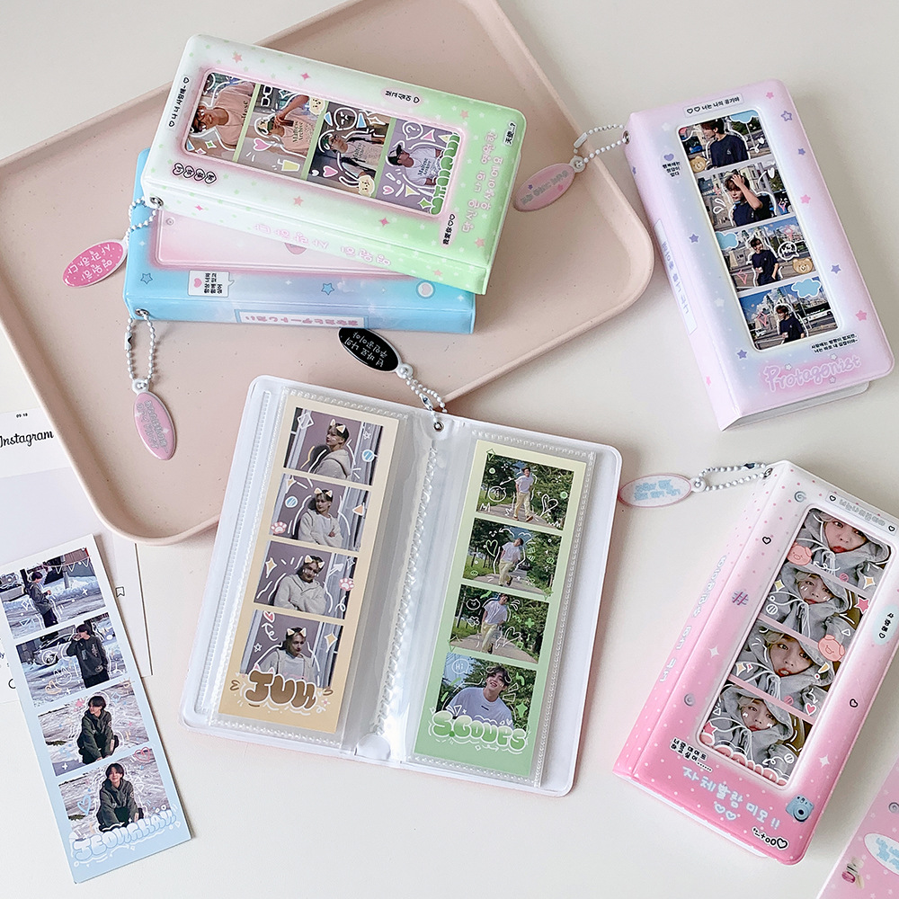 Korean Lifestyle Student - K-Pop Mode Koreanischer Lifestyle 4-Panel Fotokartenhalter