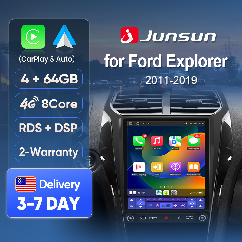Traditional Korean Lifestyle - Junsun Kabelloses CarPlay-Display für Ford Explorer